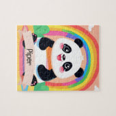 Niedlich Baby Panda Rainbow Puzzle (Horizontal)