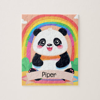 Niedlich Baby Panda Rainbow Puzzle