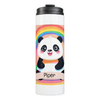 Niedlich Baby Panda Rainbow Thermosbecher