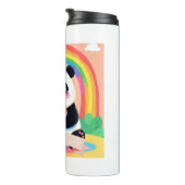 Niedlich Baby Panda Rainbow Thermosbecher (Nach rechts gedreht)