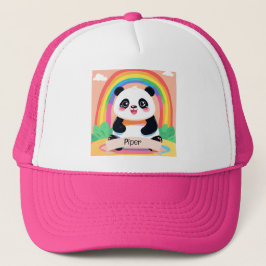 Niedlich Baby Panda Rainbow Truckerkappe