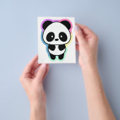 Niedlich Baby Panda - Regenbogenfarben Flyer (Gruppe)
