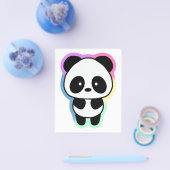 Niedlich Baby Panda - Regenbogenfarben Flyer (Einzeln)