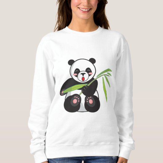 Niedlich Baby Panda Sweatshirt (Vorderseite)
