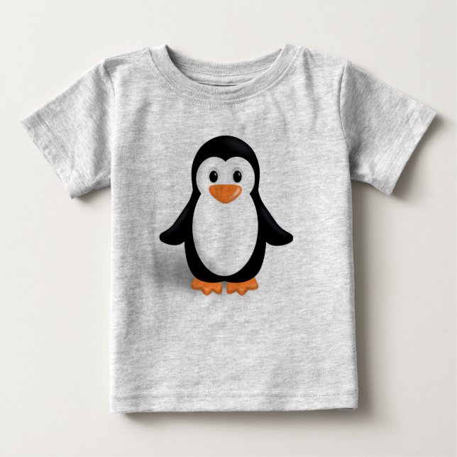 Niedlich Baby Penguin Baby T-shirt (Vorderseite)