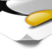 Niedlich Baby Penguin Cartoon Poster (Ecke)