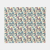 Niedlich Baby Penguin Fleecedecke (Vorderseite (Horizontal))