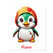 Niedlich Baby Penguin Individuelle Name