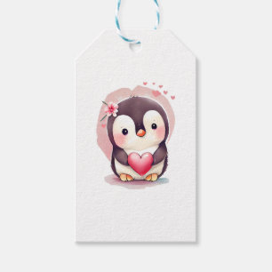 Niedlich Baby Penguin Valentinstag Animal Lover Geschenkanhänger
