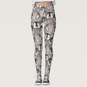 Niedlich Baby Penguin Watercolor  Leggings