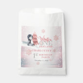 Niedlich Baby Penguin Winter ONEderland 1. Geburts Geschenktütchen (Vorderseite)