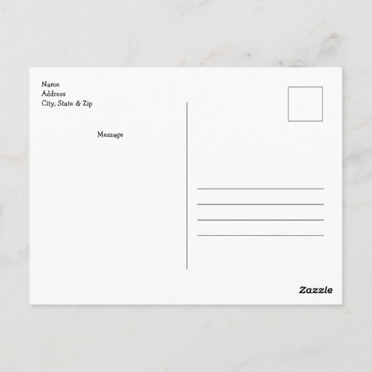 Niedlich Baby Pig Custom Postcard Postkarte (Rückseite)