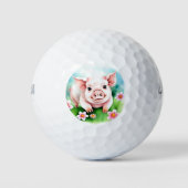 Niedlich Baby Pig Golfball (Vorderseite)