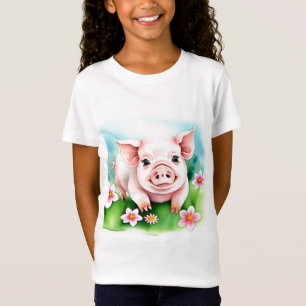 Niedlich Baby Pig T-Shirt