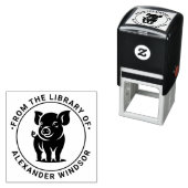 Niedlich Baby Ping Stehend #1 Round Library Book N Permastempel (Beispiel)