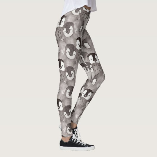 Niedlich Baby Pinguin Pattern Leggings (Rechts)