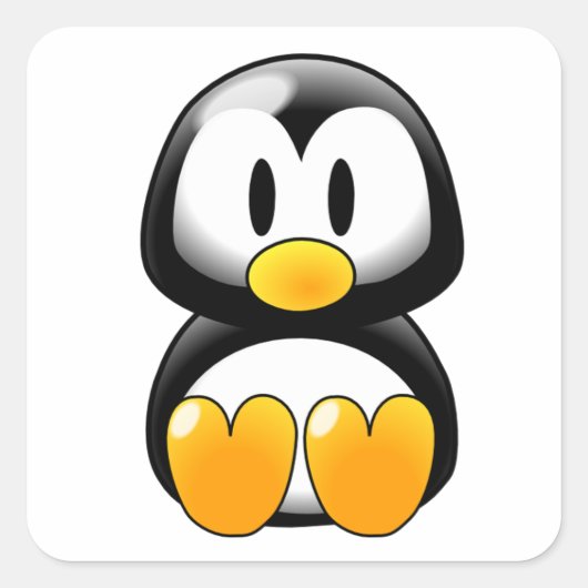 Niedlich Baby Pinguin Sticker (Vorderseite)