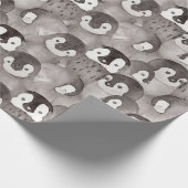 Niedlich Baby Pinguine Pattern   Geschenkpapier (Ecke)