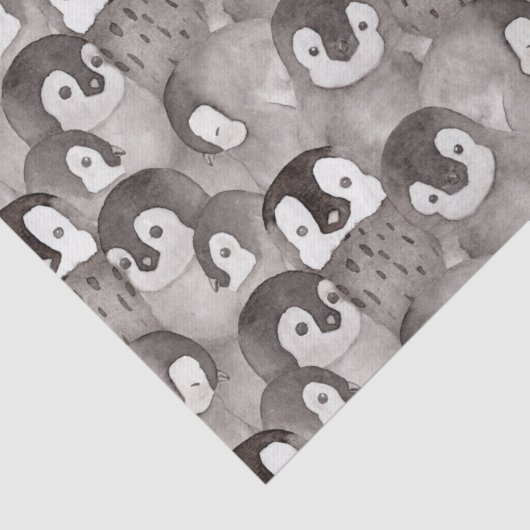 Niedlich Baby Pinguine Pattern Seidenpapier (Detail)