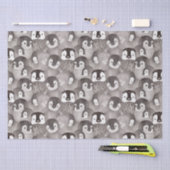 Niedlich Baby Pinguine Pattern Seidenpapier (Handwerk)