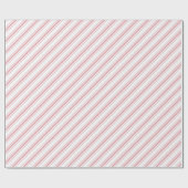 Niedlich Baby Pink Candy Cane Streifen Geschenkpapier (Flach)