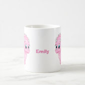 Niedlich Baby Pink Triceratops Dinosaurier Kaffeetasse (Mittel)