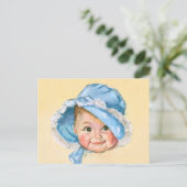 Niedlich Baby Portrait Postkarte (Stehend Vorderseite)