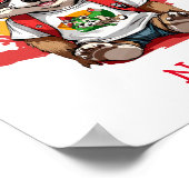 Niedlich Baby Raccoon Individuelle Name Poster (Ecke)