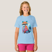 Niedlich Baby Raccoon T-Shirt (Vorne ganz)