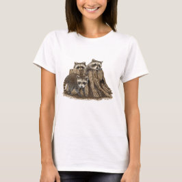 Niedlich Baby Raccoons T - Shirt
