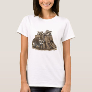 Niedlich Baby Raccoons T - Shirt