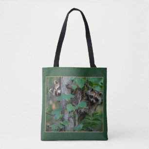 Niedlich Baby Raccoons Tasche