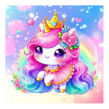 Niedlich Baby Rainbow Unicorn