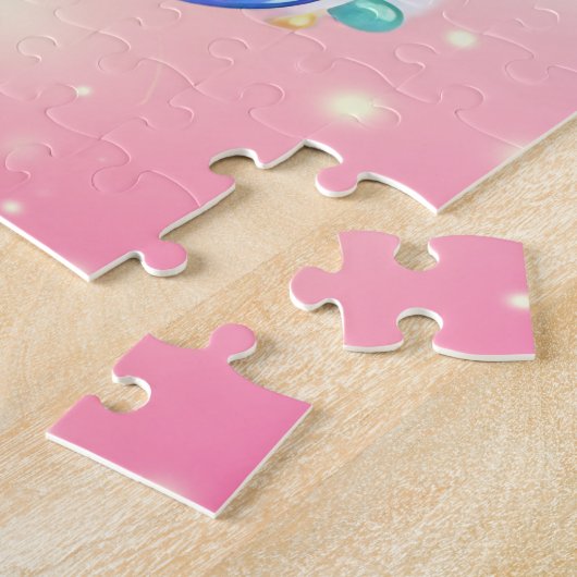 Niedlich Baby Rainbow Unicorn Puzzle (Seite)