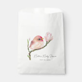 Niedlich Baby Redpoll Bird Baby Dusche Geschenktütchen (Vorderseite)