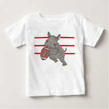 Niedlich Baby Rhino American Football Baby T - Shi