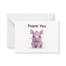 Niedlich Baby Rhino Cartoon Illustration Vielen Da