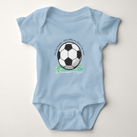 Niedlich Baby Ronaldo Football Baby Strampler (Vorderseite)