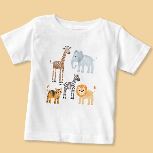 Niedlich Baby Safari Baby T-shirt