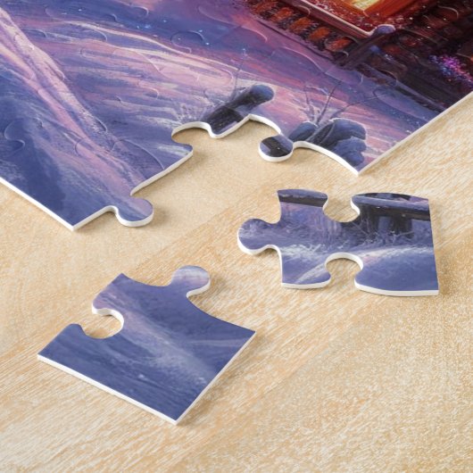 Niedlich Baby Santa Claus Tanz Weihnachtsabend Puzzle (Seite)