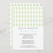 Niedlich Baby Seepferd Boy Baby Dusche Einladungen (Vorne/Hinten)