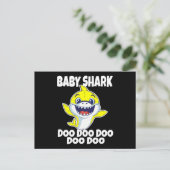 Niedlich Baby Shark Doo Doo Doo Doo Postkarte (Stehend Vorderseite)