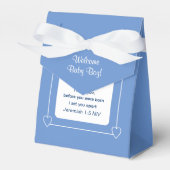Niedlich Baby Showbibel Verse Blue Gastgeschenk Geschenkschachtel (Vorderseite)