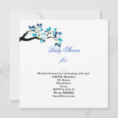 Niedlich Baby Shower Boy Blue Hammock Magie Einladung (Rückseite)