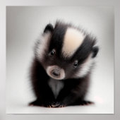 Niedlich Baby Skunk Portrait | Platz 1:1 Poster (Vorne)