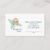 Niedlich Baby Sloth Diaper Raffle Ticket Baby Dusc Begleitkarte (Vorderseite)