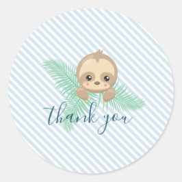 Niedlich Baby Sloth Geburtstagsparty Sticker