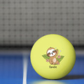 Niedlich Baby Sloth Individuelle Name Tischtennisball (Netto)