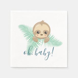 Niedlich Baby Sloth Oh Baby Duschpapier Napkins Serviette