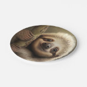 Niedlich Baby Sloth Smiling Wildlife Nature Animal Pappteller (Schrägansicht)